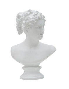 Statuette déco Buste Femme antique Hauteur 34 cm en Résine Blanc Jeyla Mauro Ferretti - 1
