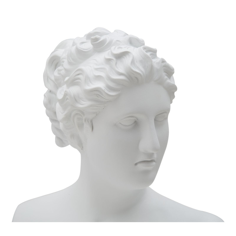 Statuette déco Buste Femme antique Hauteur 34 cm en Résine Blanc Jeyla Mauro Ferretti - 2