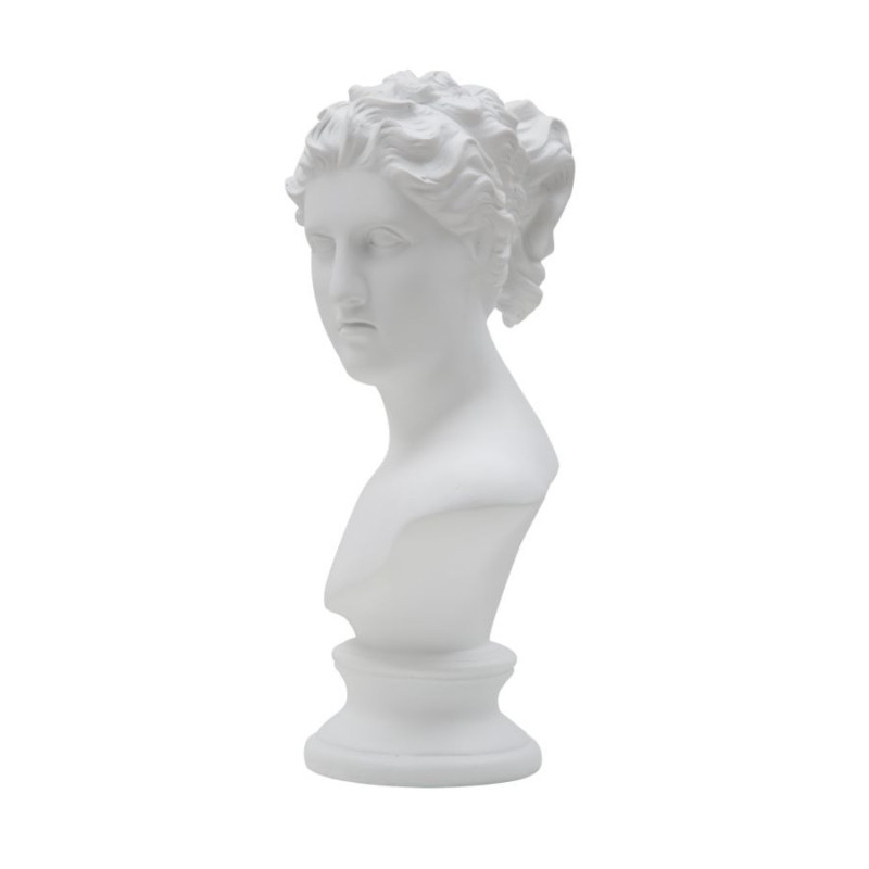 Statuette déco Buste Femme antique Hauteur 34 cm en Résine Blanc Jeyla Mauro Ferretti - 3