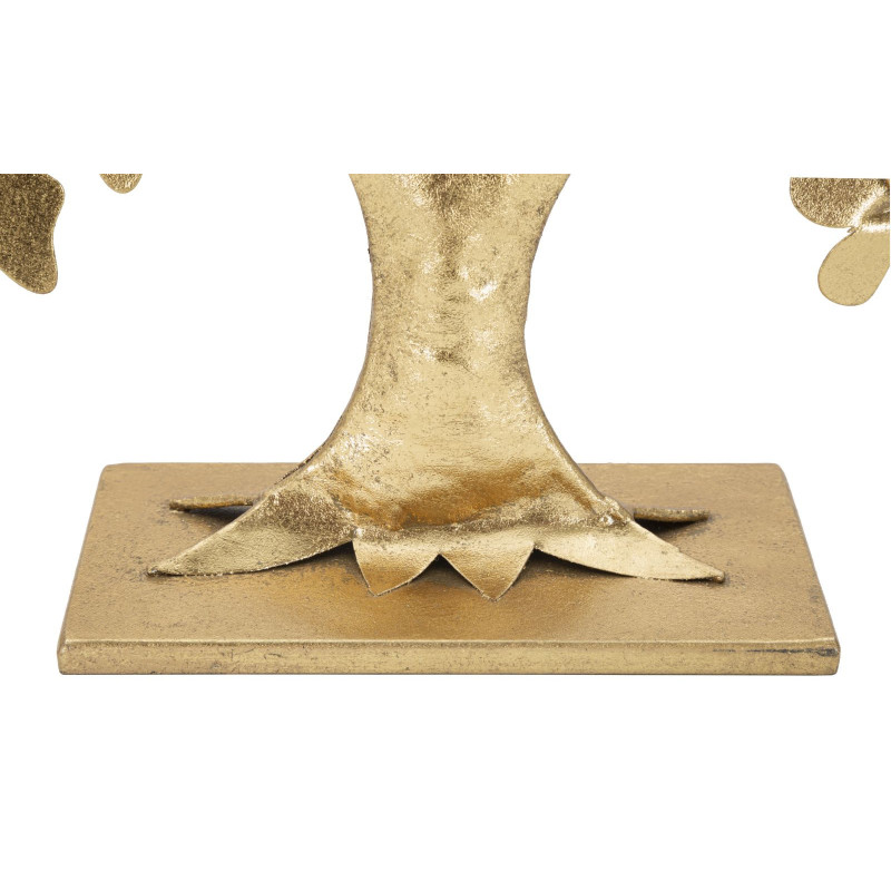 Sculpture moderne sur pied Arbre Papillons Hauteur 30 cm en Métal Doré Jalva 