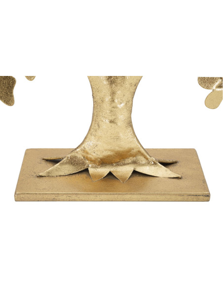 Sculpture moderne sur pied Arbre Papillons Hauteur 30 cm en Métal Doré Jalva 