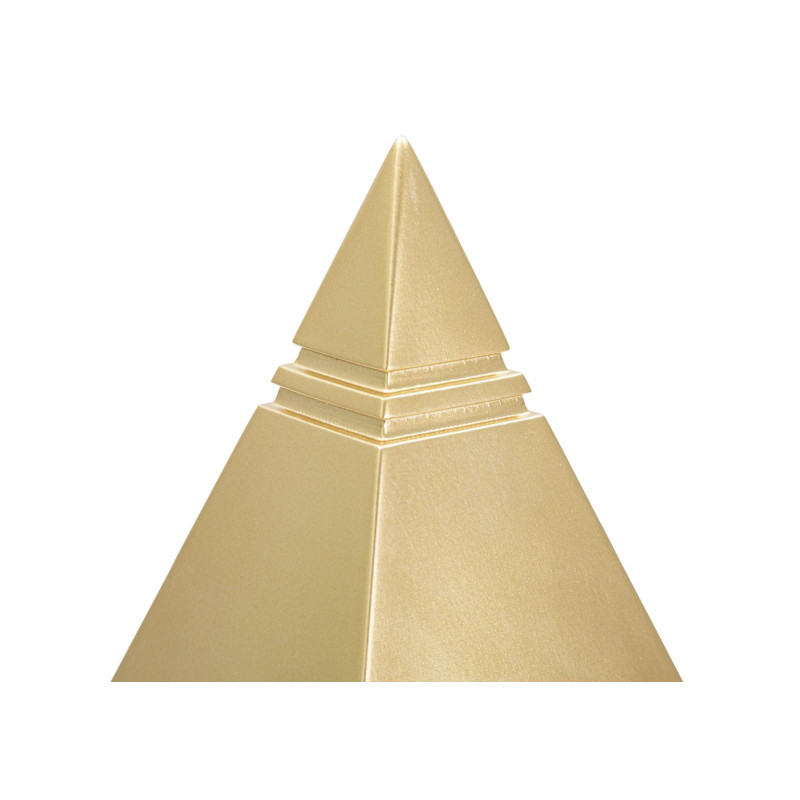 Statuette déco originale Pyramide Hauteur 15 cm en Métal Doré Rilyn 