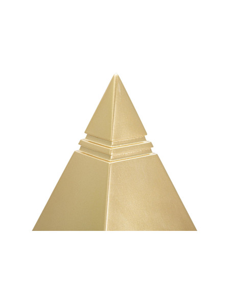 Statuette déco originale Pyramide Hauteur 15 cm en Métal Doré Rilyn 