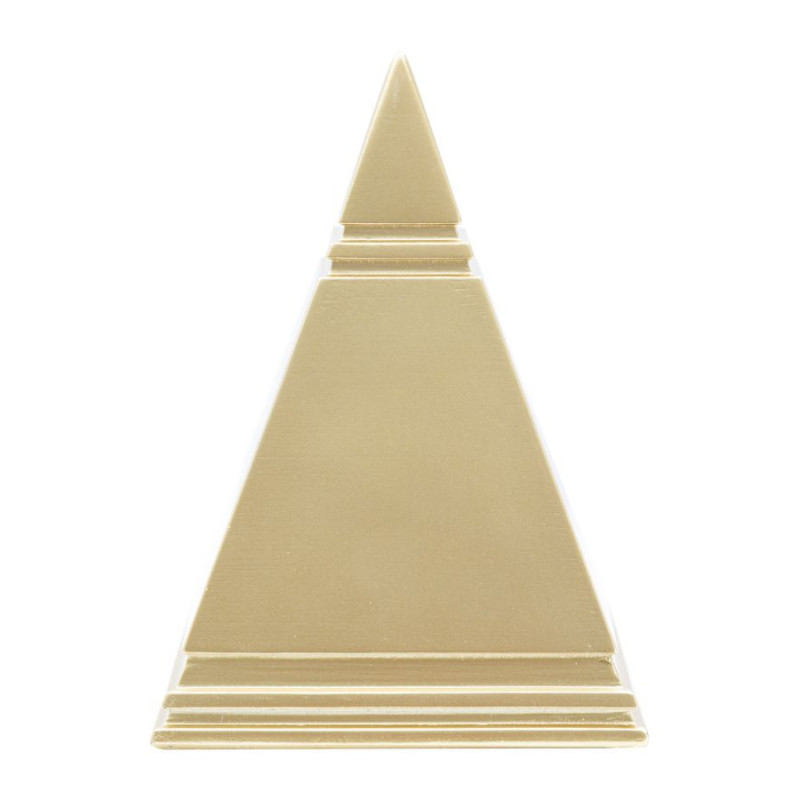 Statuette déco originale Pyramide Hauteur 15 cm en Métal Doré Rilyn 