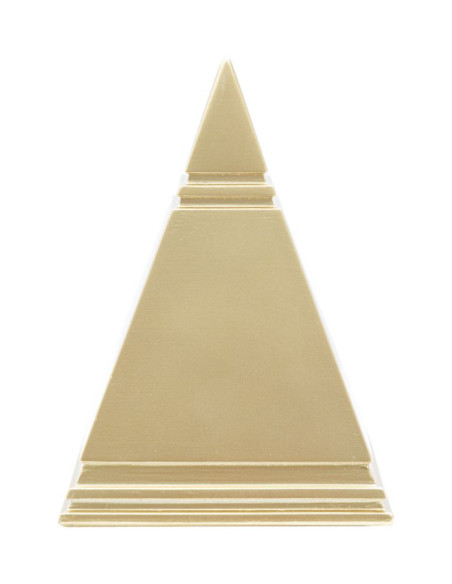 Statuette déco originale Pyramide Hauteur 15 cm en Métal Doré Rilyn 