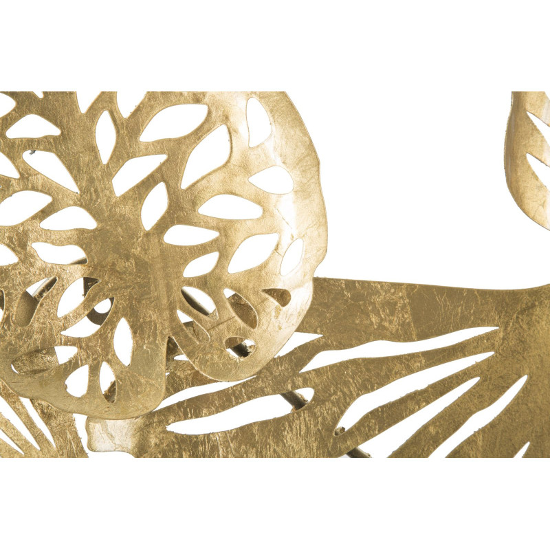 Grande Déco murale moderne Fleurs 115x64 en Métal Doré Iris 