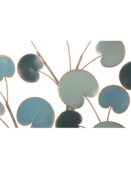 Grande Déco murale originale Arbre 89x90 en Métal Marron Vert Bleu Tyran 