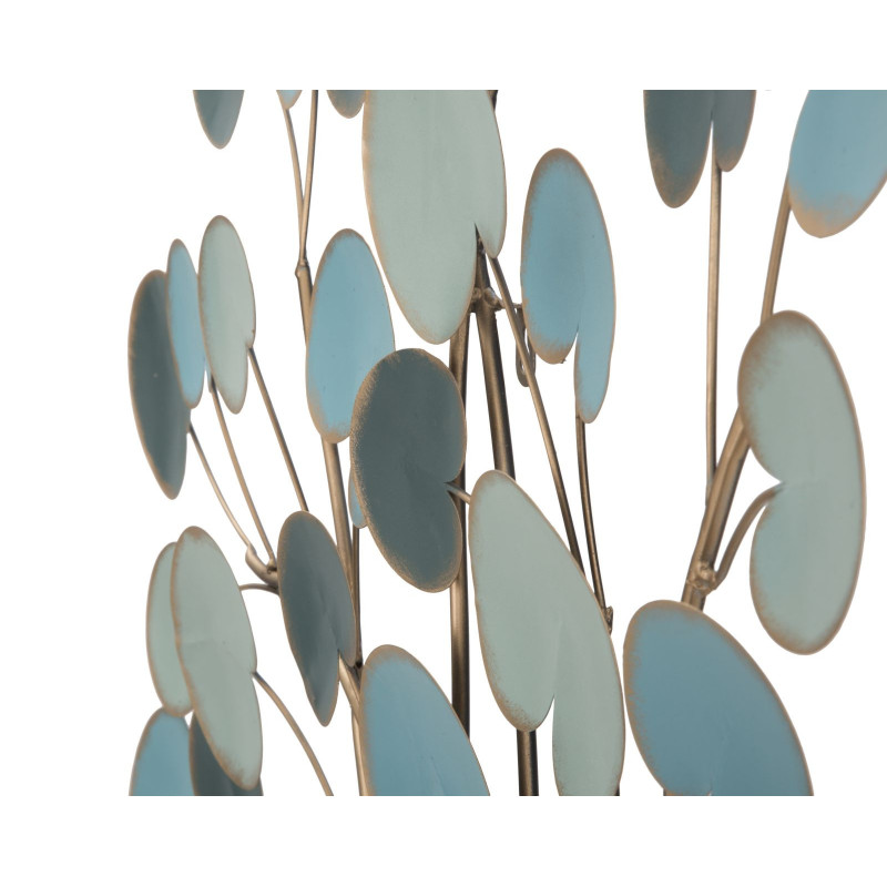 Grande Déco murale originale Arbre 89x90 en Métal Marron Vert Bleu Tyran 