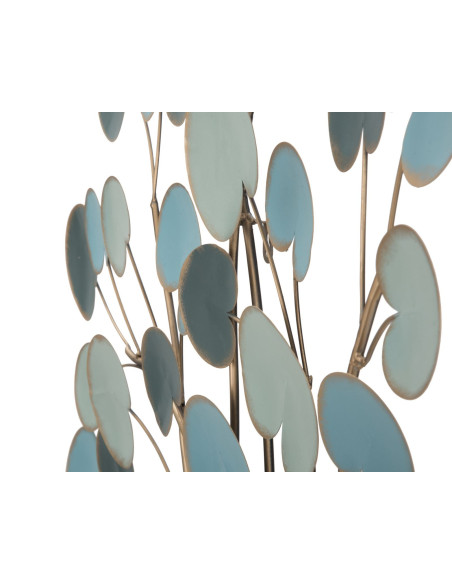 Grande Déco murale originale Arbre 89x90 en Métal Marron Vert Bleu Tyran 