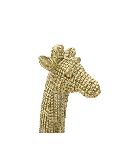 Statuette déco moderne Girafe Hauteur 40 cm en Résine Doré Felyn 
