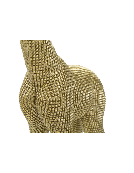 Statuette déco moderne Girafe Hauteur 40 cm en Résine Doré Felyn 
