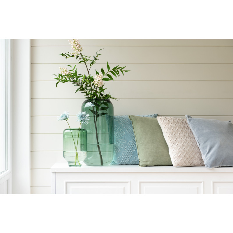 Coussin Carré Evelyn 45x45 en Polyester Beige Motif tissé - 6