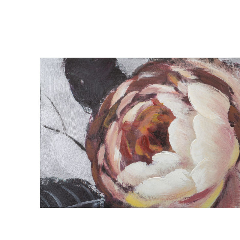 Toile murale peinte Fleurs Rouge Blanc 150x76 Flower 