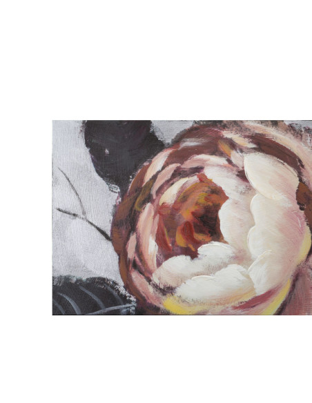 Toile murale peinte Fleurs Rouge Blanc 150x76 Flower 