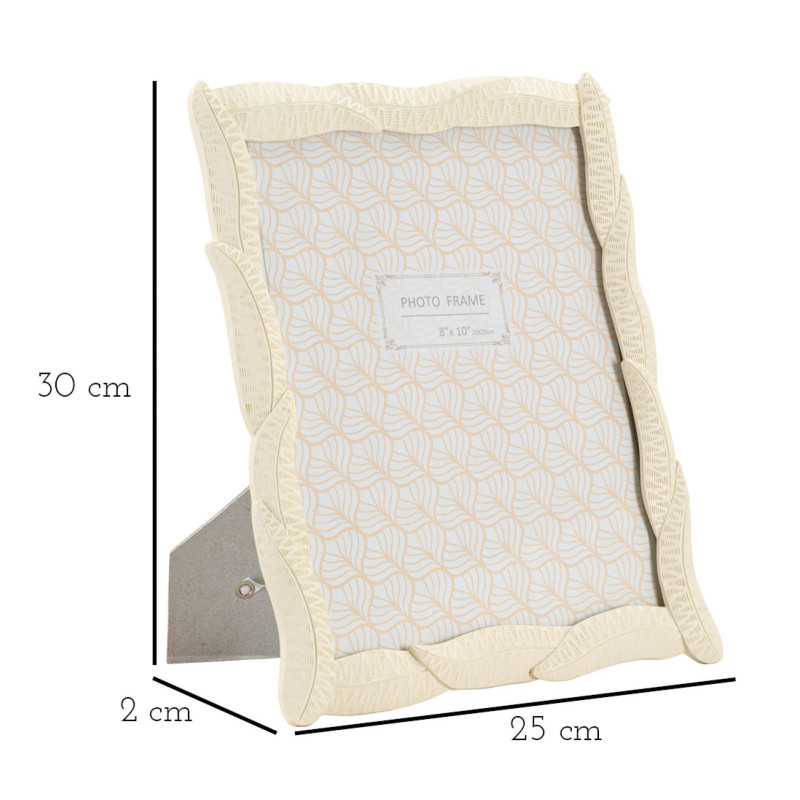 Cadre photo original en Résine Blanc pour photo 20x25 cm Snake 