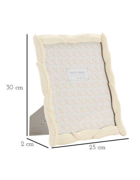 Cadre photo original en Résine Blanc pour photo 20x25 cm Snake 