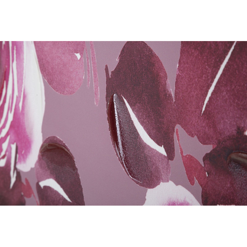 Toile murale imprimée et peinte Fleurs Rose Rouge 80x120 Optic 