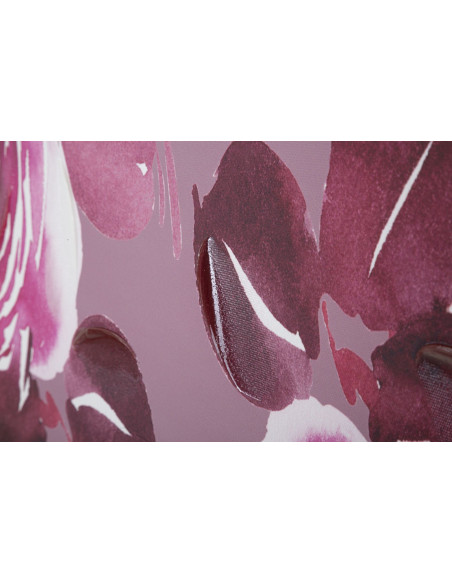 Toile murale imprimée et peinte Fleurs Rose Rouge 80x120 Optic 