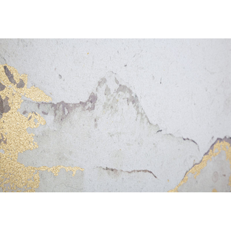 Toile murale imprimée et peinte Paysage Montagne Marron Blanc Doré 80x120 Mountain  