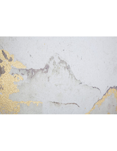 Toile murale imprimée et peinte Paysage Montagne Marron Blanc Doré 80x120 Mountain  