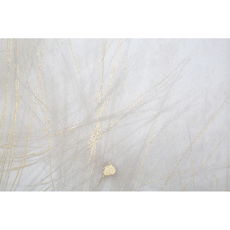 Toile murale imprimée et peinte Pissenlit Blanc Doré 80x120 Dandelion 