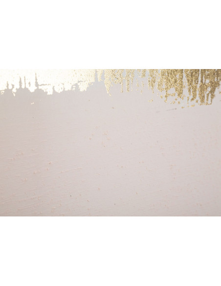 Toile murale imprimée et peinte Motif abstrait Beige Gris Doré 80x120 Soft 