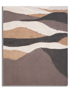 Toile murale peinte Dunes Marron Beige 80x100 Darky 