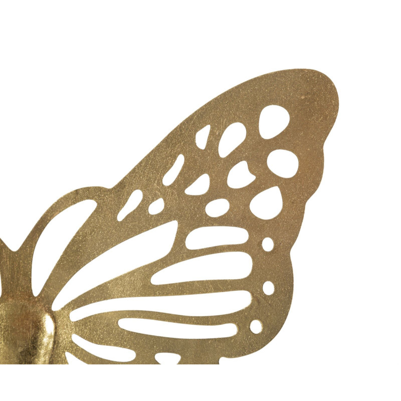 Déco murale Papillon 43x35 en Métal Doré Nalyn 