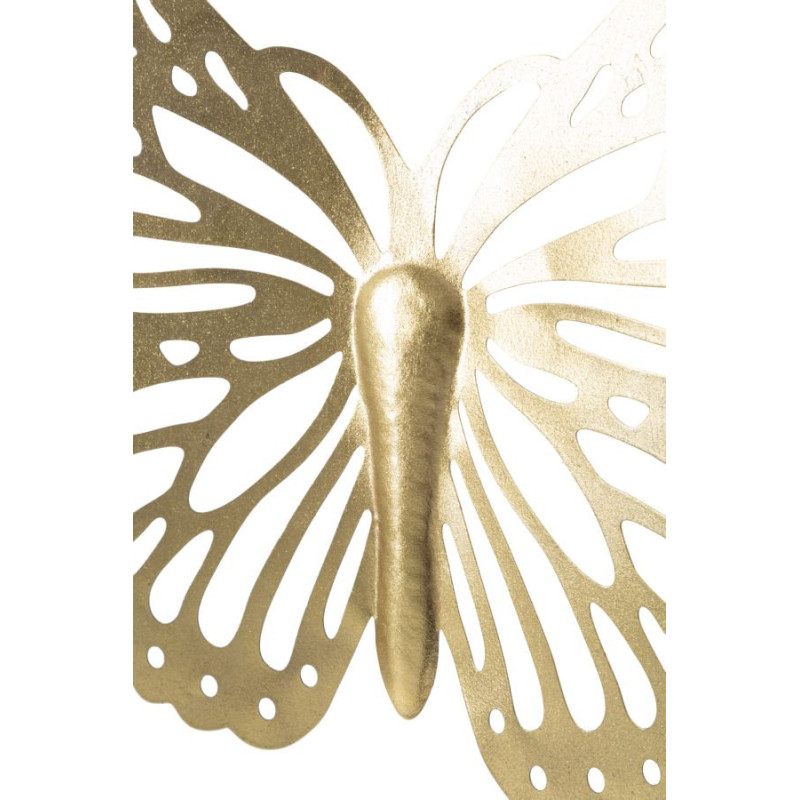 Déco murale Papillon 43x35 en Métal Doré Nalyn 