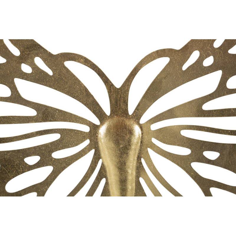 Déco murale Papillon 43x35 en Métal Doré Nalyn 