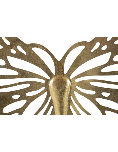 Déco murale Papillon 43x35 en Métal Doré Nalyn 