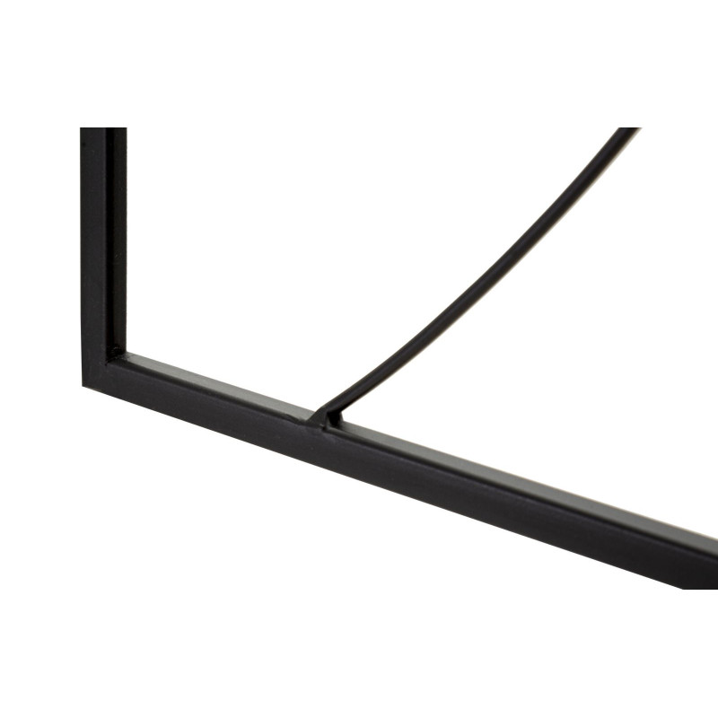 Déco murale moderne 2 Mains 40x55 en Métal Noir Orlan 