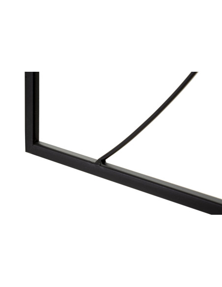 Déco murale moderne 2 Mains 40x55 en Métal Noir Orlan 