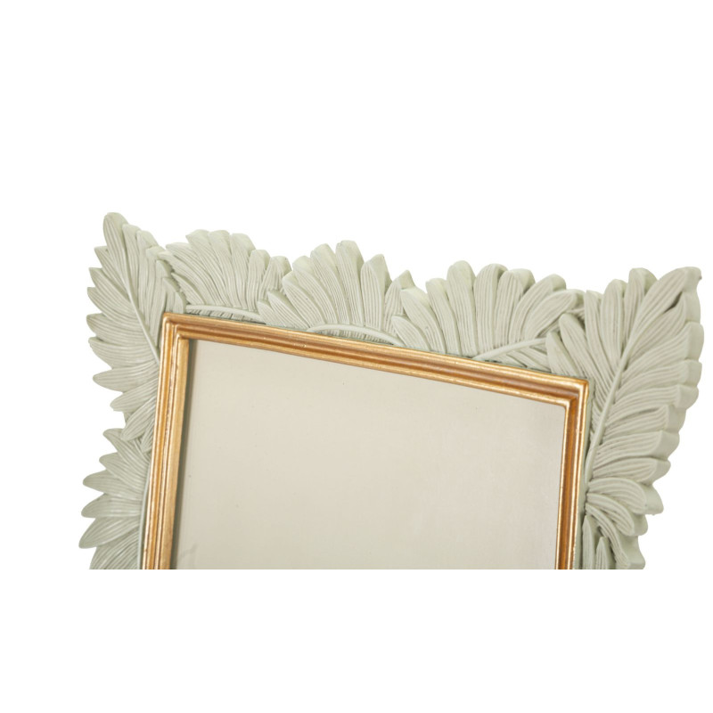 Cadre photo moderne Feuilles en Résine Blanc pour photo 20x25 cm Pinty 