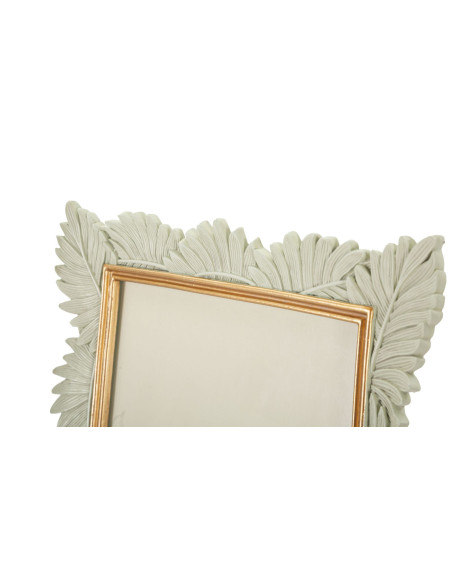 Cadre photo moderne Feuilles en Résine Blanc pour photo 20x25 cm Pinty 