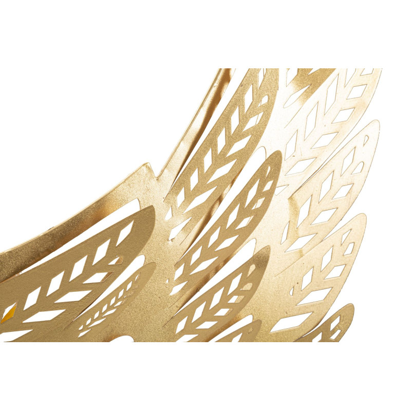 Grande Déco murale originale 2 Ailes 180x43 en Métal Doré Fylor 