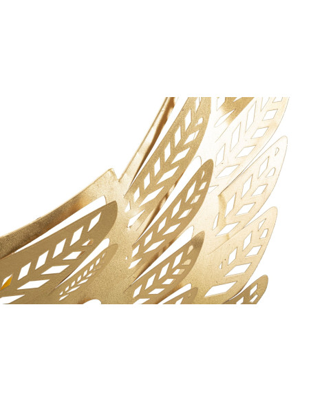 Grande Déco murale originale 2 Ailes 180x43 en Métal Doré Fylor 