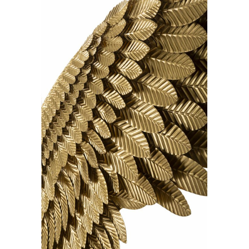 Grande Déco murale originale 2 Ailes 120x146 en Métal Doré Zilra 