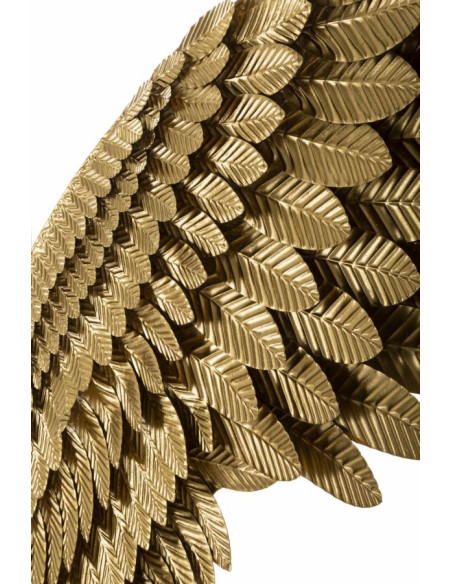 Grande Déco murale originale 2 Ailes 120x146 en Métal Doré Zilra 