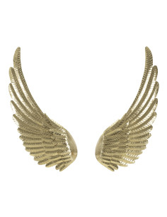 Grande Déco murale originale Ailes 120x130 en Métal Doré Nylor 