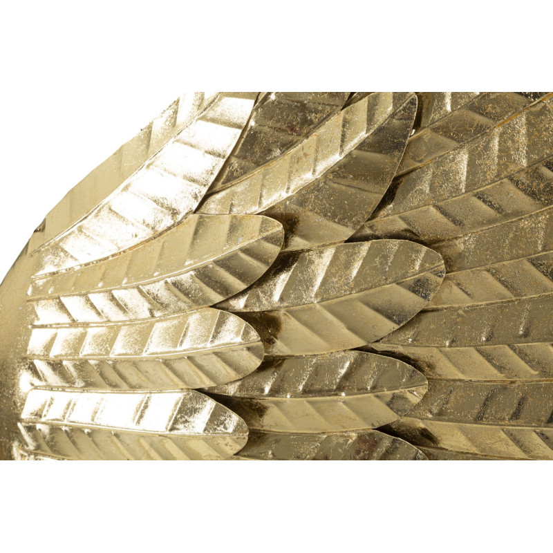 Grande Déco murale originale Ailes 120x130 en Métal Doré Nylor 