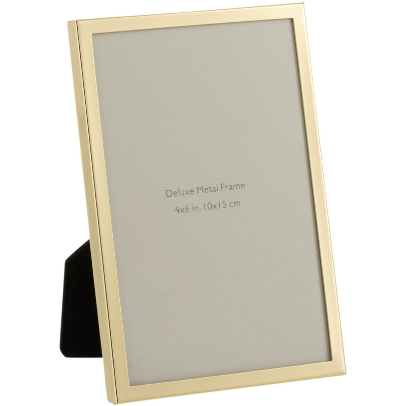 Cadre photo Bord fin Stymia en Métal Doré pour photo 10x15 - 1
