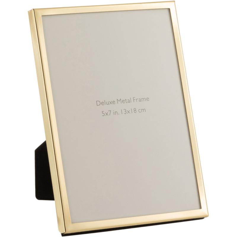 Cadre photo Bord fin Stymia en Métal Doré pour photo 13x18 - 1