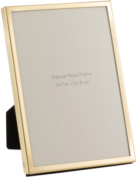 Cadre photo Bord fin Stymia en Métal Doré pour photo 13x18 - 1