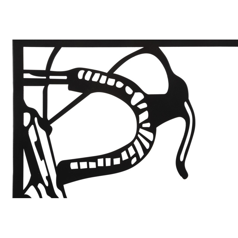 Grande Déco murale moderne triptyque Vélo 115x80 en Métal Noir Eryan 