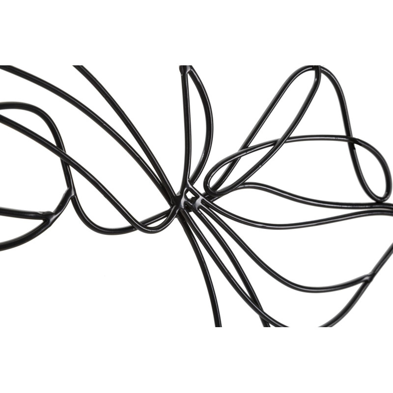 Déco murale moderne Visage Femme 57x80 en Métal Noir Yrena 