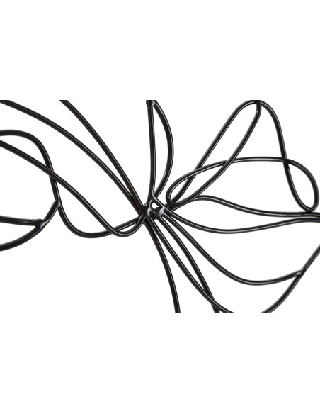 Déco murale moderne Visage Femme 57x80 en Métal Noir Yrena 