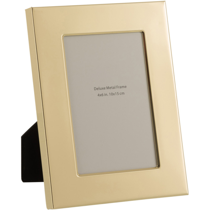 Cadre photo Bord large Stymia en Métal Doré pour photo 13x18 - 1