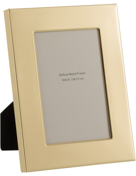 Cadre photo Bord large Stymia en Métal Doré pour photo 13x18 - 1