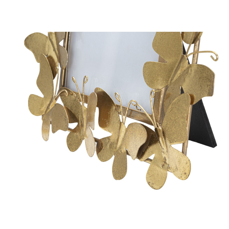 Cadre photo original Papillons en Métal Doré pour photo 15x20 cm Butterfly 